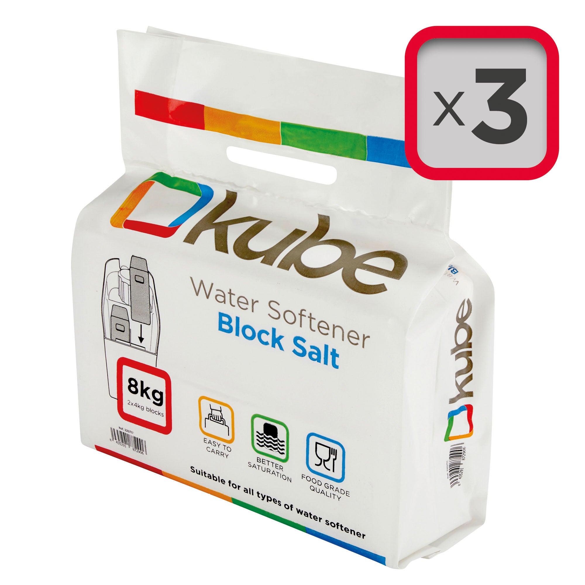 Kube Block Salt x 3 Packs