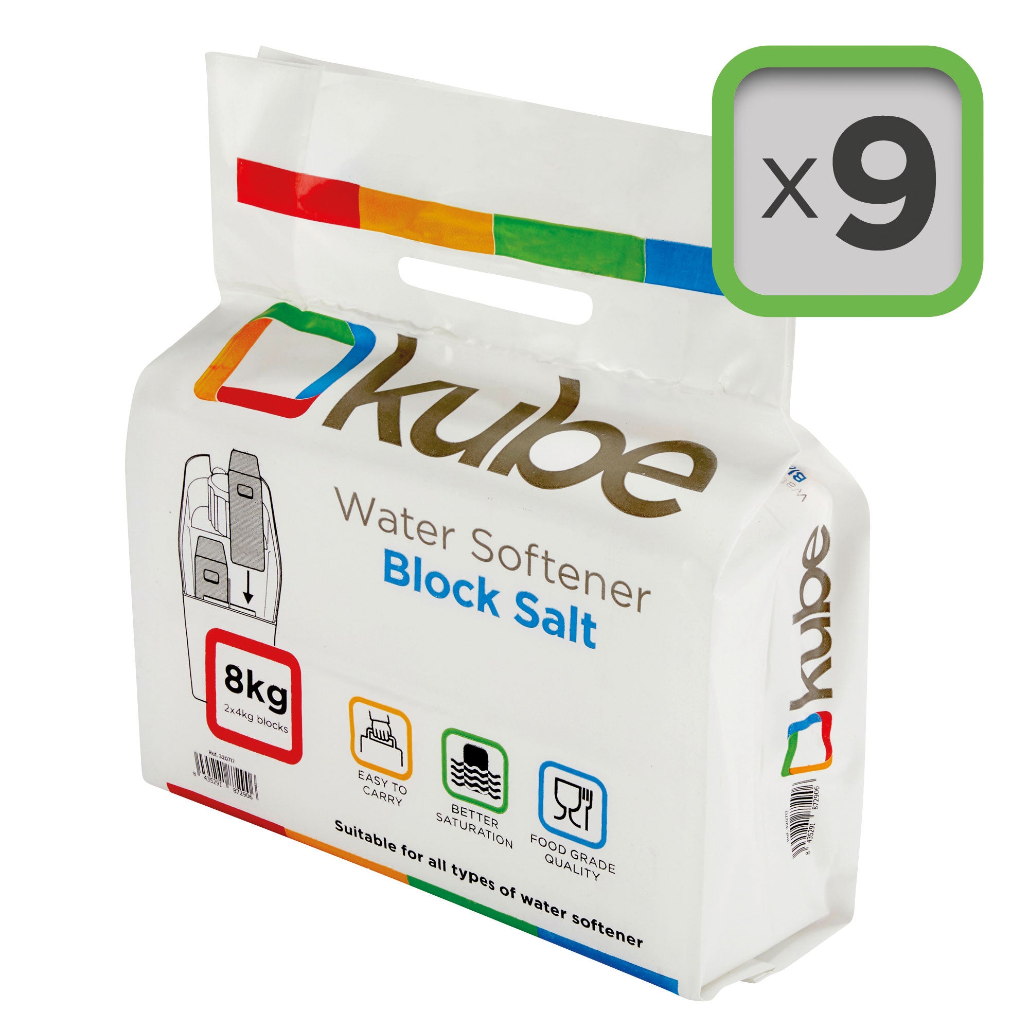 Kube Block Salt x 9 Packs