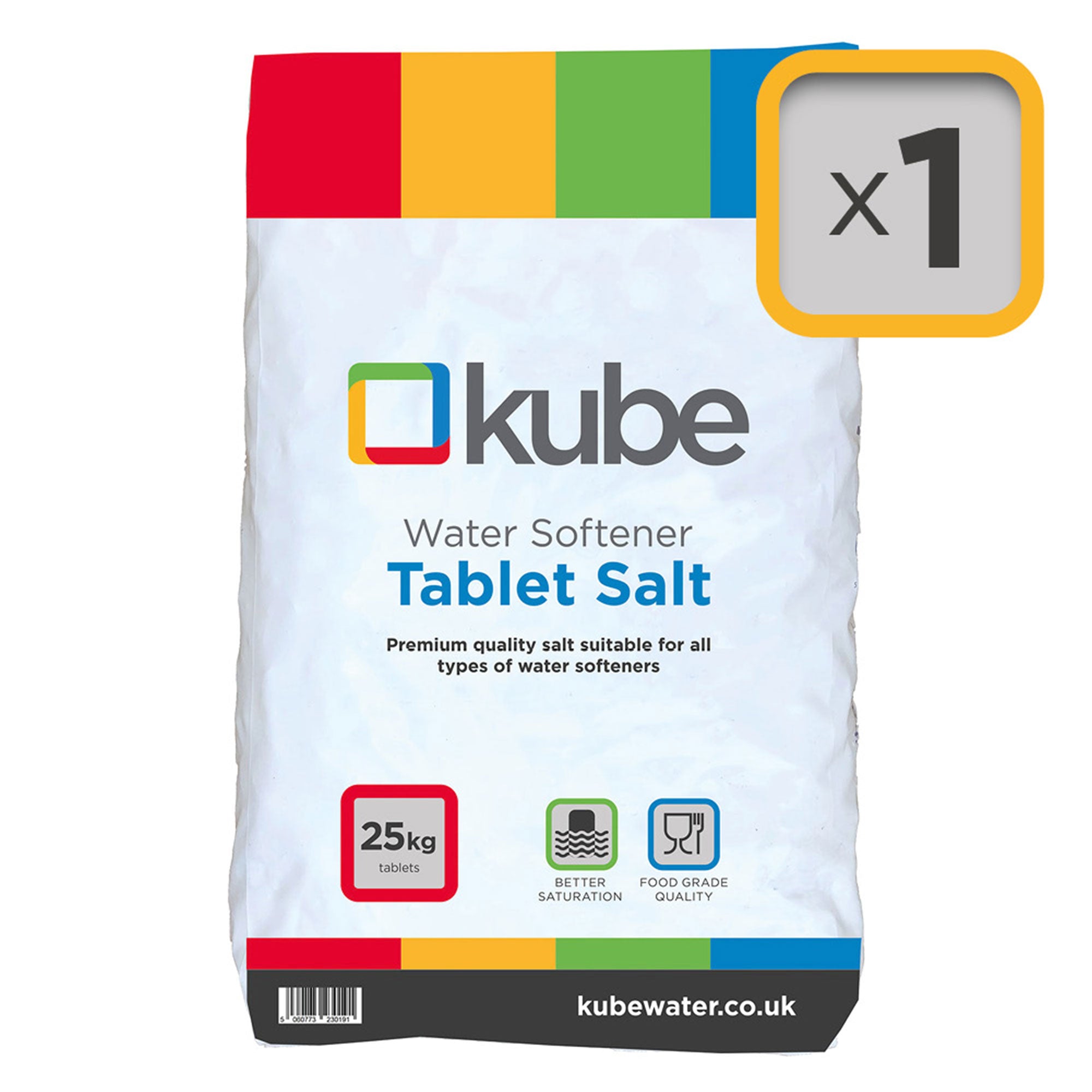 Kube Tablet Salt - 25kg x 1 Bag
