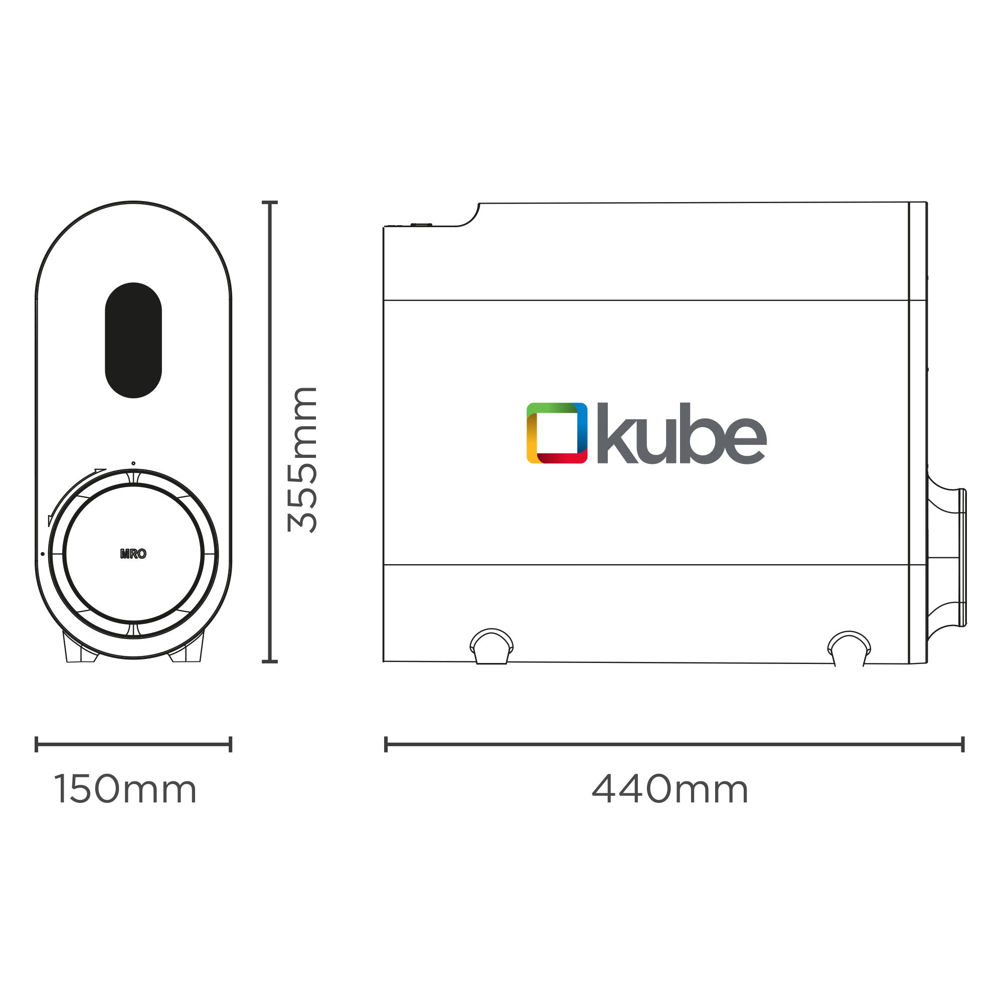 eKube Reverse Osmosis Drinking Water System + 3-way Tap